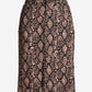 Print Denim Knee Length Skirt Denim Python