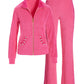 Beach Terry Pearl Jacket and Pant Set Aurora Pink