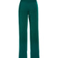 Malibu Satin Wide Leg Trouser Pant Deep Emerald