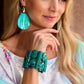 Marbled Acrylic Bracelet Green