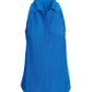 Linen Sleeveless Button-Front Shirt Indigo Bunting