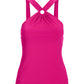 Ring Detail Tank Top Fuchsia Purple
