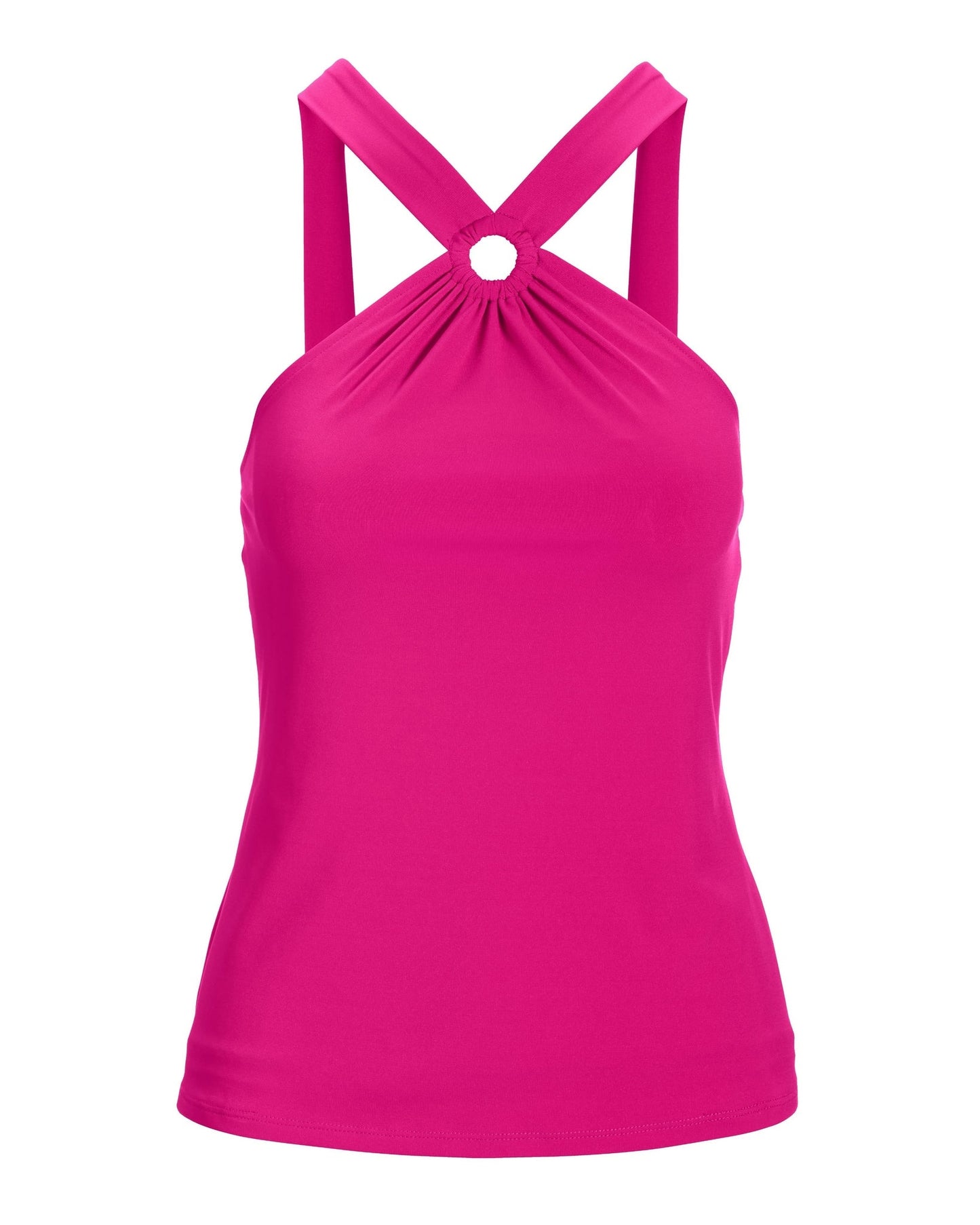 Ring Detail Tank Top Fuchsia Purple