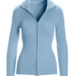 Ribbed Full Zip Cardigan Airy Blue