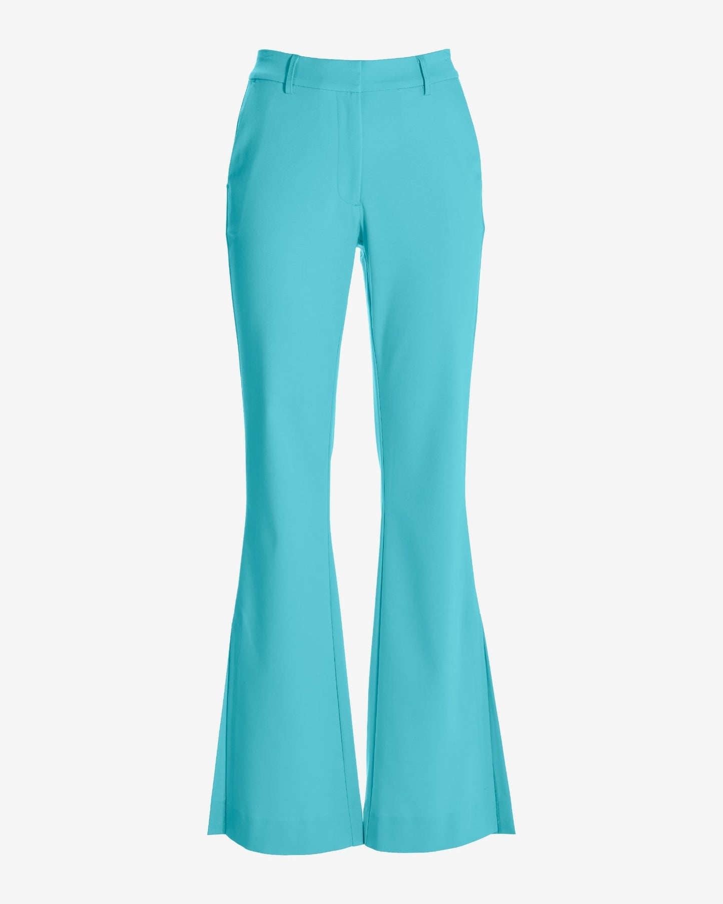 Monterey Modern Bootcut Side-Slit Trouser Pant Blue Radiance