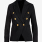 Modern Double-Breasted Blazer Black