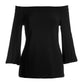 Beyond Travel Off The Shoulder Top 2BK90 Jet Black