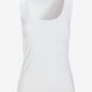 So Modern Scoop Neck Tank Top Pure White