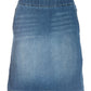 Pull On Denim Skort Medium Wash