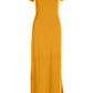 Off the Shoulder Short Sleeve Maxi Dress Golden Glow