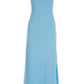 Off the Shoulder Short Sleeve Maxi Dress Airy Blue