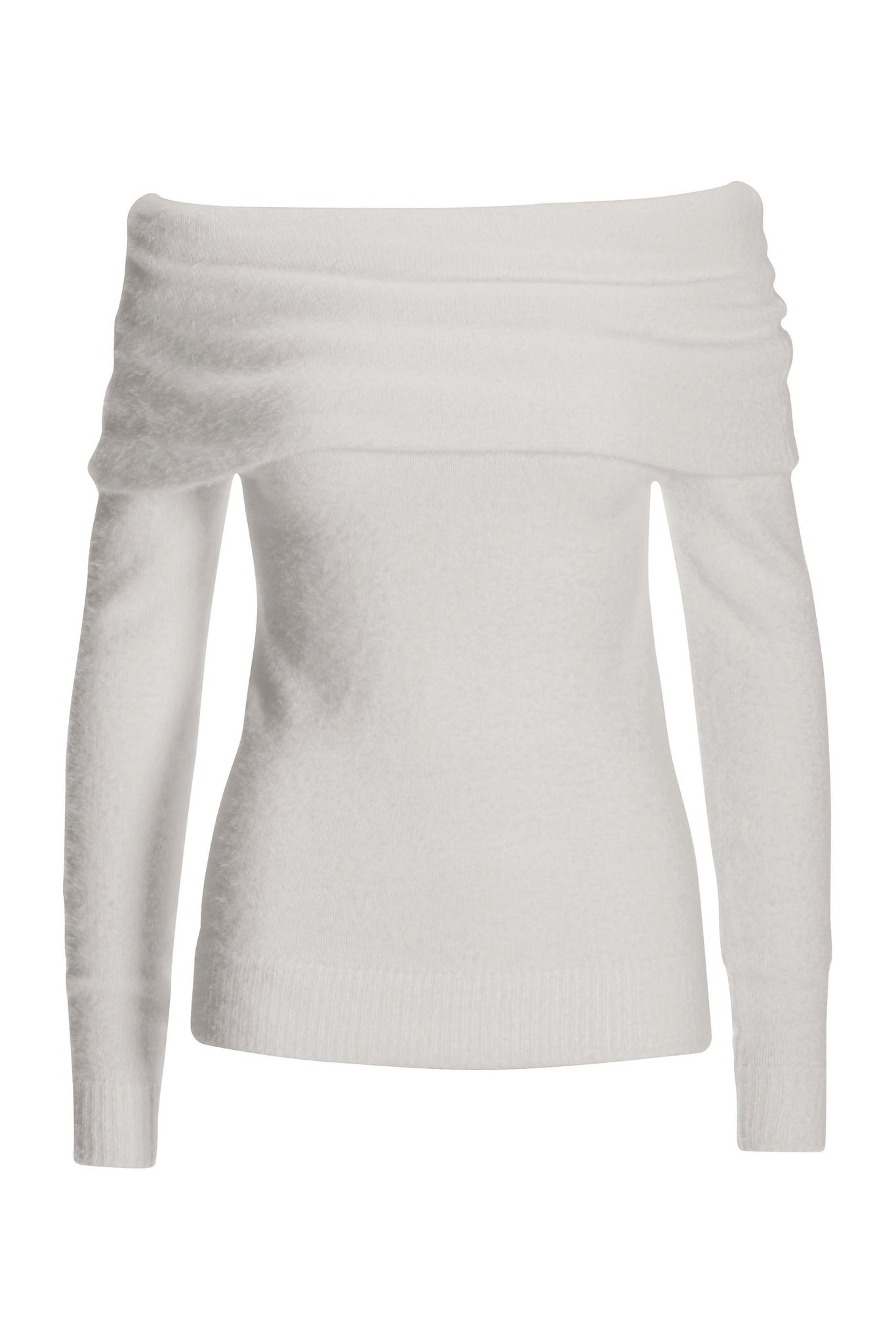 Plush Slouchy LS Sweater Off White