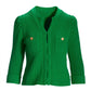 Puff Sleeve Sweater Cardigan Fern Green