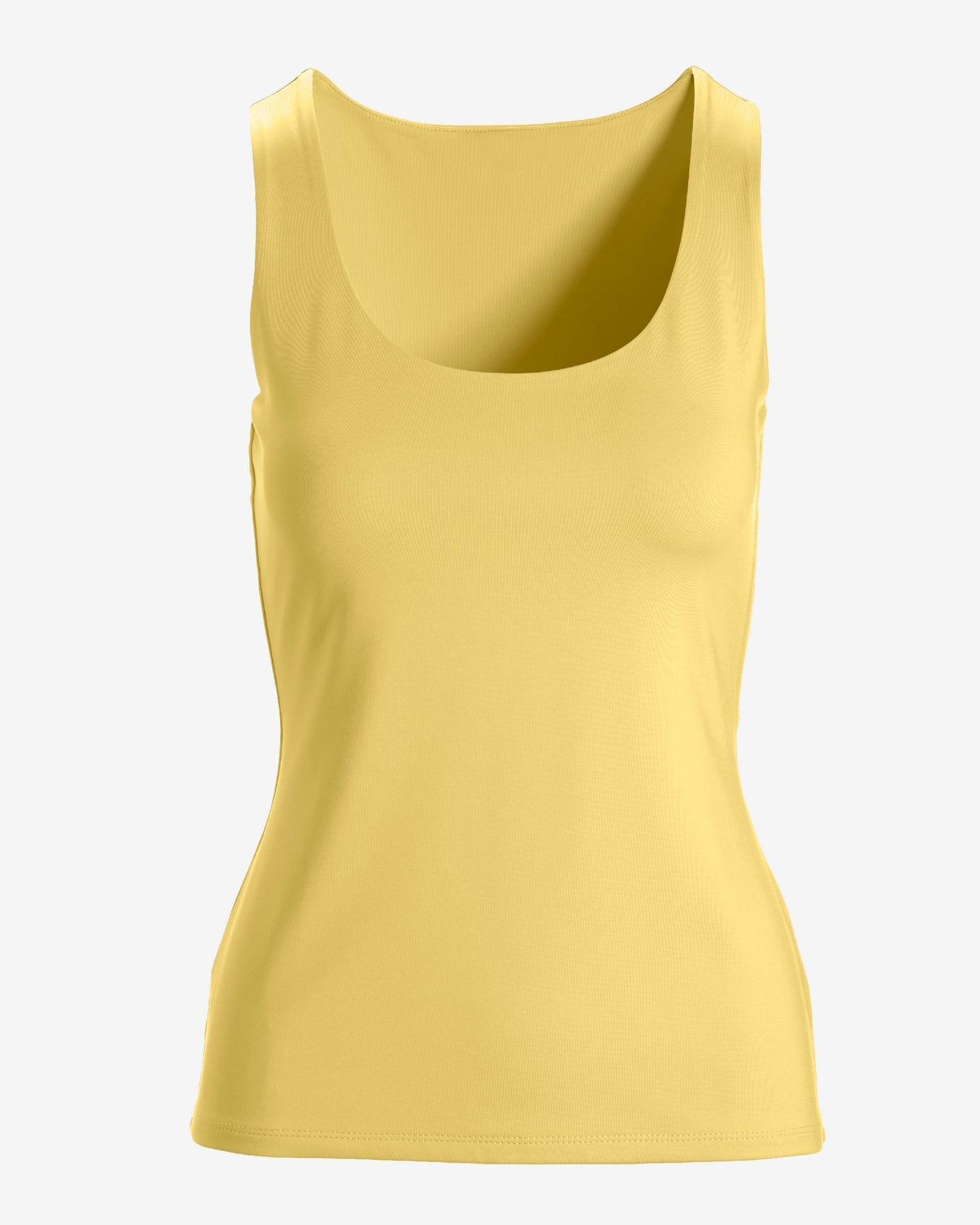 So Modern Scoop Neck Tank Top Pale Banana
