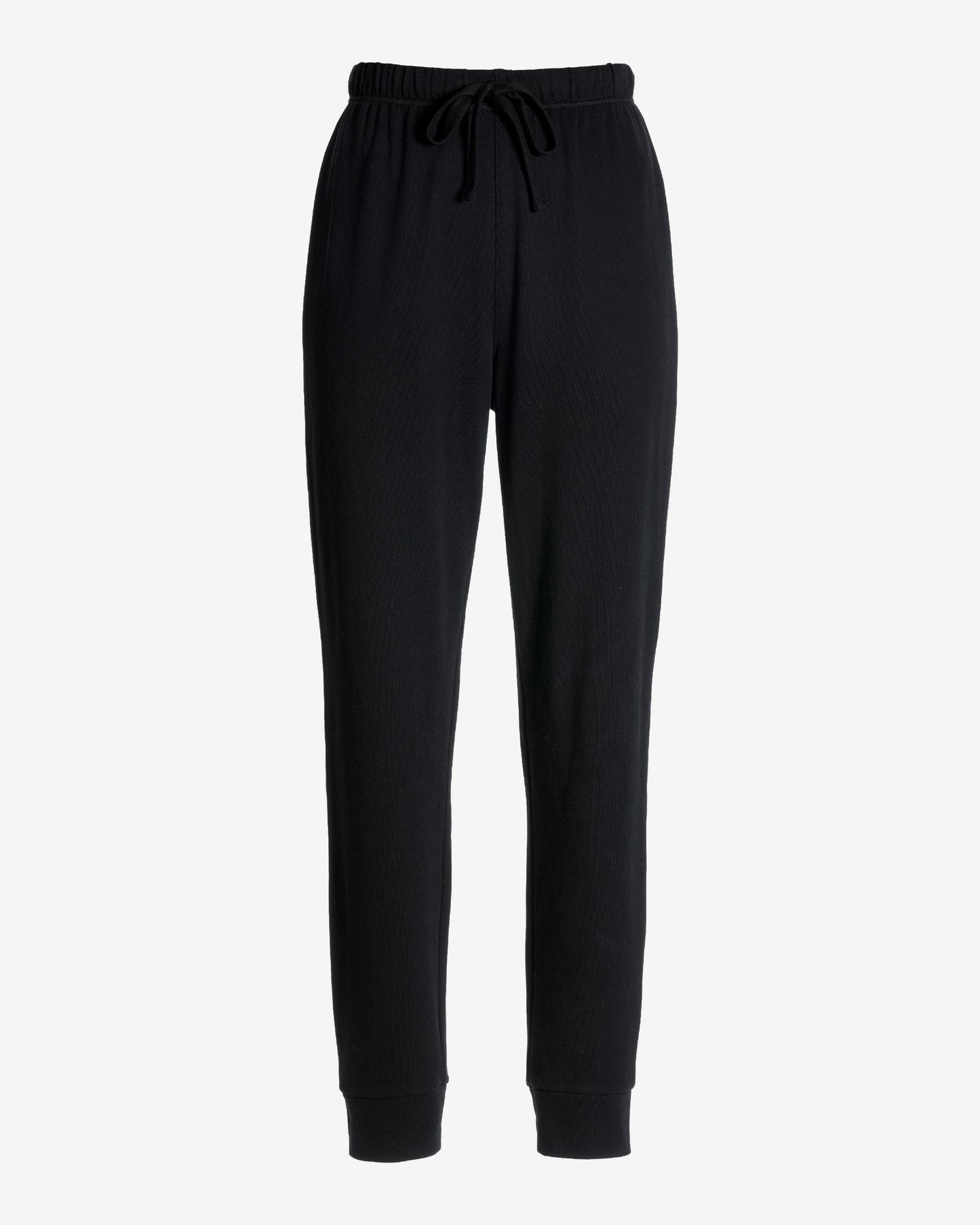 Cotton Comfort Drawstring Pocket Jogger Black
