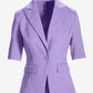 Modern Short Sleeve Blazer Violet Tulip