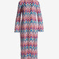 Patterned Long Sleeve Duster Multi