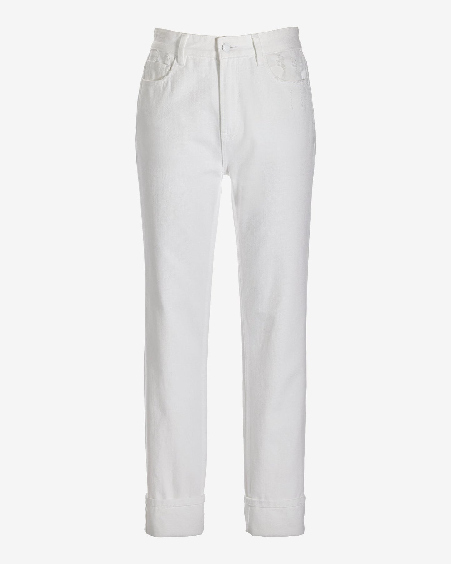 Newport Relaxed Cuffed Jean White