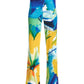 Valencia Florals Knit Palazzo Pant Blue/Yellow