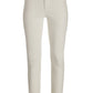 Mixed Wood Bead Ankle Jean Cream/Brown