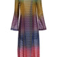 Patterned Lurex Sweater Duster Multi
