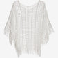 Effortless Crochet Pullover Poncho White
