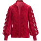 Lace Inset Drama Sleeve Shirt French Kiss