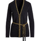 Chain Detail Cardigan Black/Gold