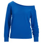 Slouchy French Terry Pullover Sweatshirt Princess Blue