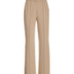 Malibu Belted Ponte High Waist Wide Leg Trouser Pant Sesame