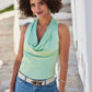 Multi Gem Buckle Belt Off White