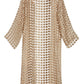 Pearl Embellished Duster Gold