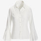 Alexa Flare Sleeve Shirt White