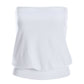 So Sexy Strapless Blouson Tube Top 2BL20 White