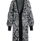 Python Sweater Duster Black Multi