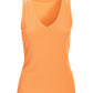 So Essential Ribbed V Neck Tank Mock Orange