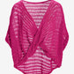 Metallic Twist Sweater Poncho Blossom