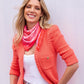 Boston Proper Love Is In Bloom Scarf Pink Multi