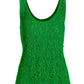 Crochet Scoop Neck Tank Fern Green