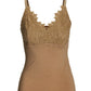 Lace Trim Cami Knit Top Suntan