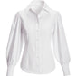Victoria Chic Drama Sleeve Shirt White