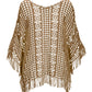 Effortless Crochet Pullover Poncho Sesame