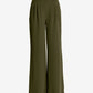 Malibu Wide Leg Effortless Drape Trouser Pant Olive
