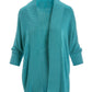 Short Effortless Cardigan Sweater Blue Radiance