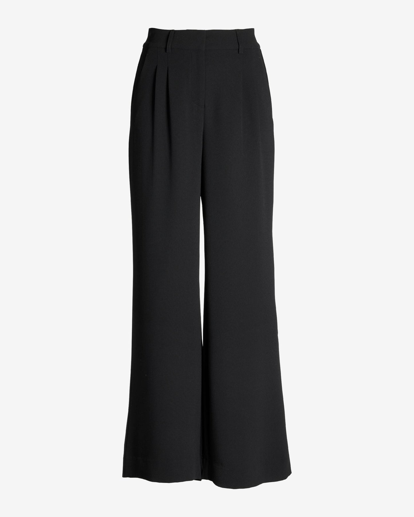 Malibu Wide Leg Effortless Drape Trouser Pant Black