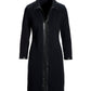 Faux Leather French Terry Dress Proper Black