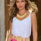 Raffia Statement Necklace Natural