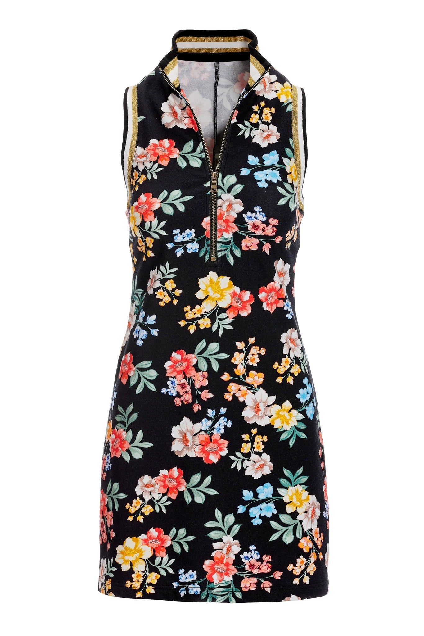 Racestripe Floral French Terry Dress Multi
