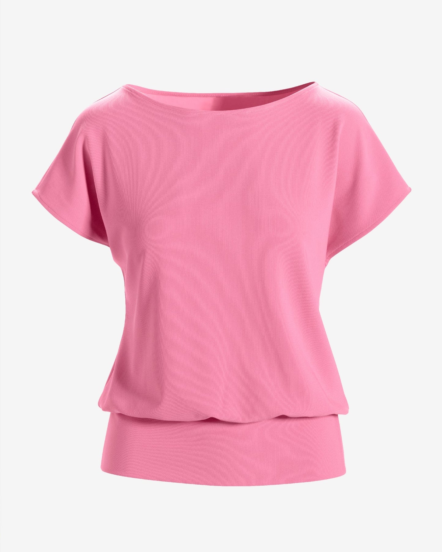 Beyond Travel Short Sleeve Blouson Top Sachet Pink
