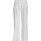 Malibu Polished Linen Wide Leg Trouser Pant White
